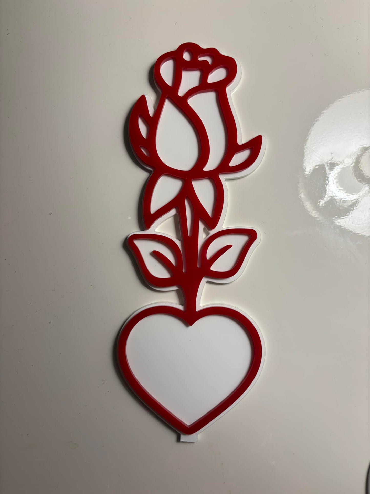 Acrylic Rose - Red