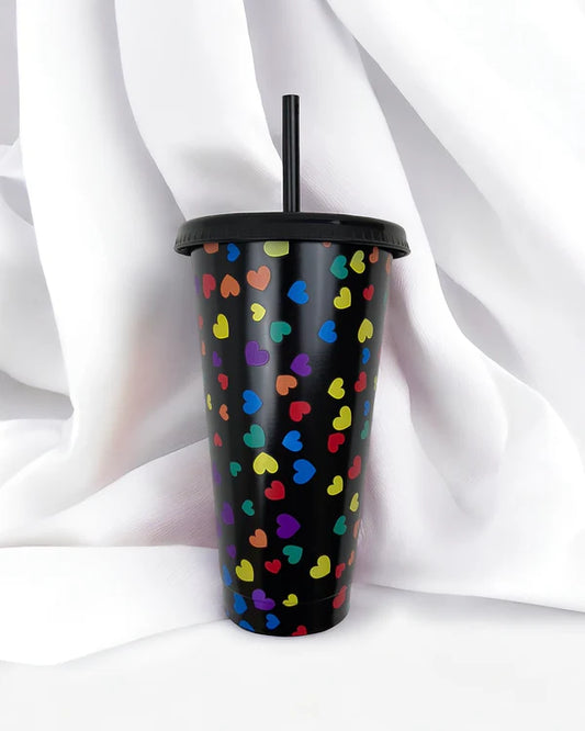24oz Black Heart Cup